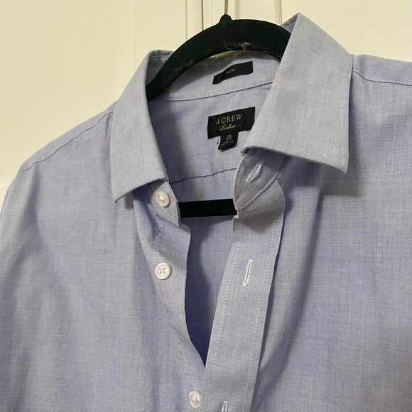 J Crew Ludlow Premium Cotton Button Up/Down Blue Shirt - Picture 7 of 12